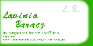 lavinia baracz business card